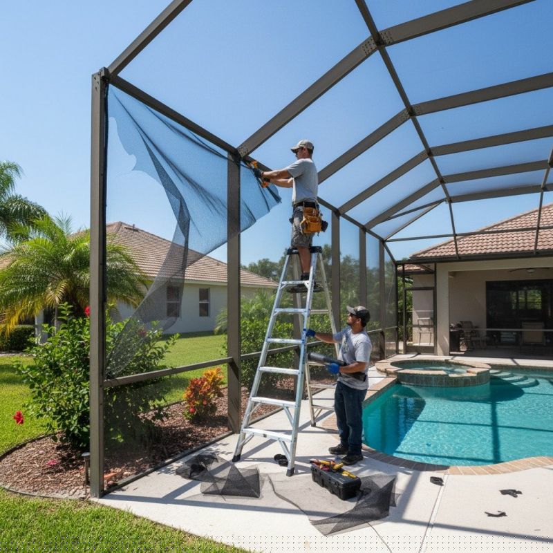 Pool Enclosure Washing