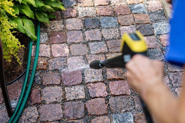 Paver Sidewalk Cleaning in Costa Mesa